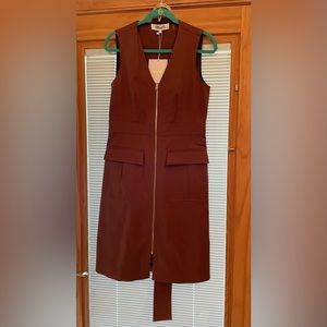 Diane Von Furstenburg Caramel Dress. New w tags on. Size 10